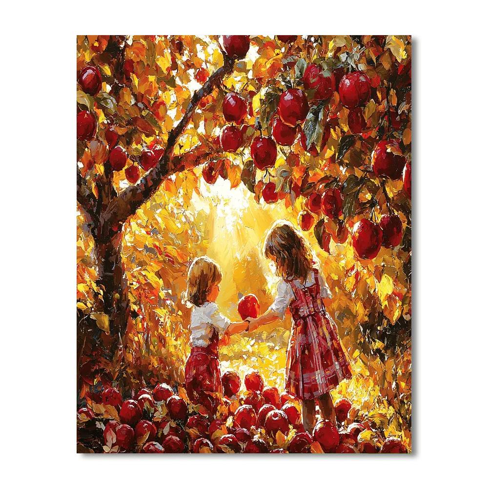 Golden Harvest Moments DIY Paint By NumbersGolden Harvest Moments - DIY Painting By Numbers Kit - Image 4