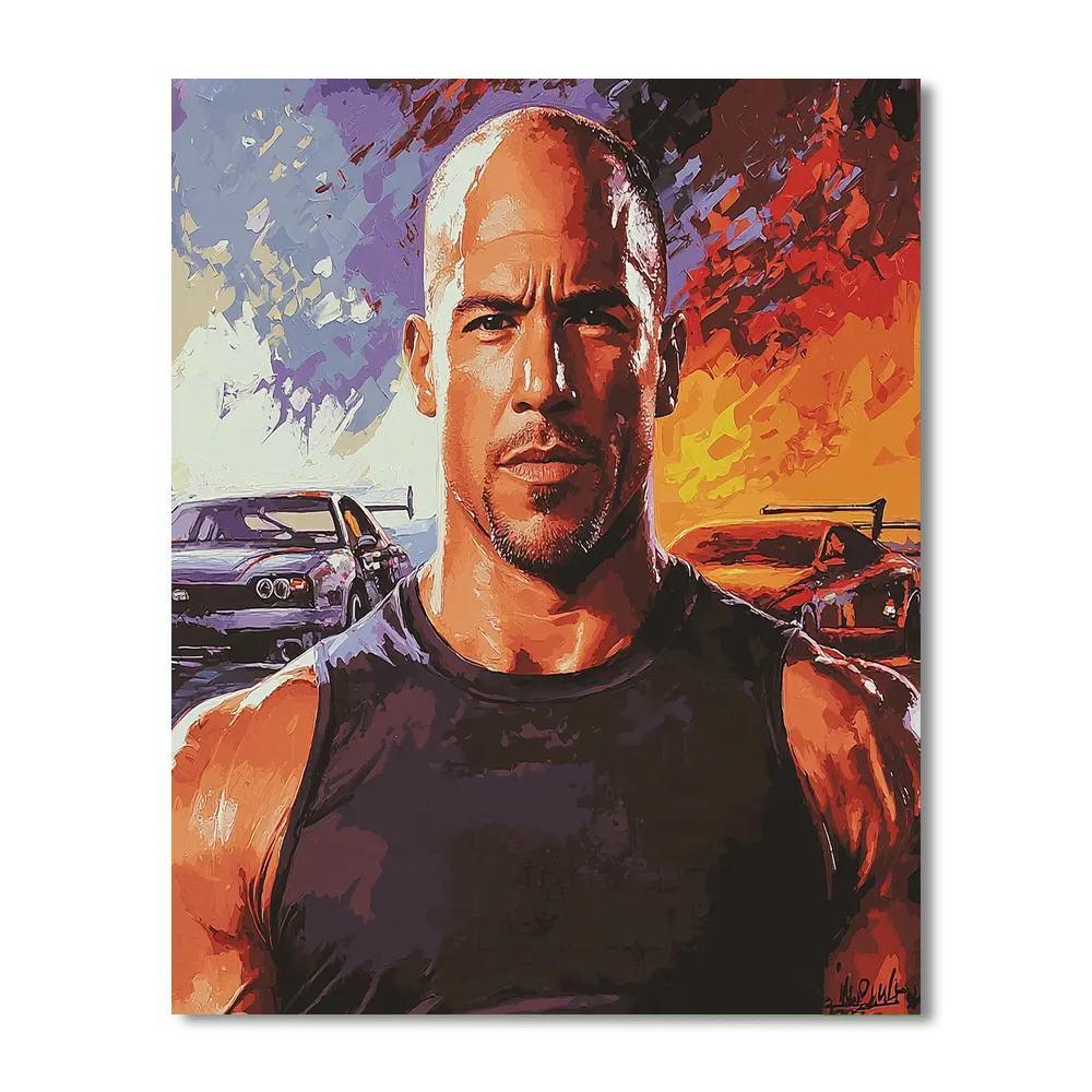 Vin Diesel: The Power Of Dom Toretto Paint By Numbers Kits