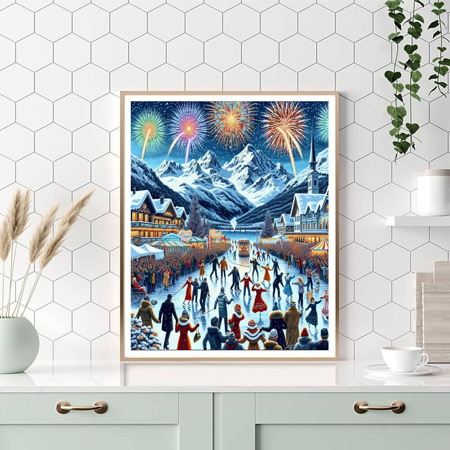 Winter Festival - Queenstown Numbered Painting Kits