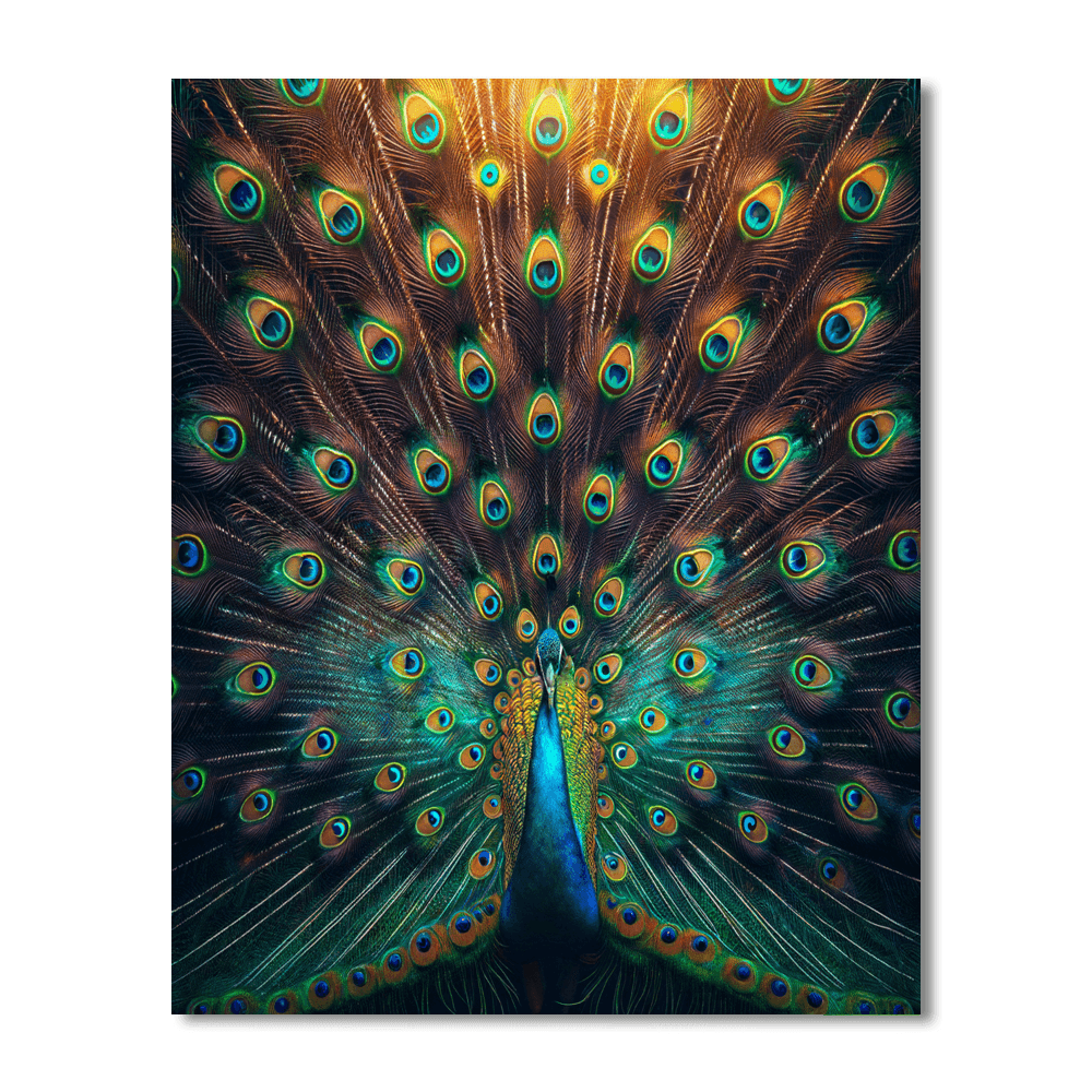 Elegant Peacock Splendor - DIY Painting By Numbers Kit