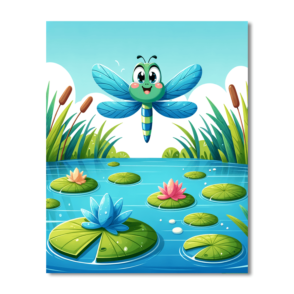 Curious Dragonfly Paint By Numbers Kits