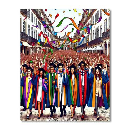 Queima Das Fitas - Coimbra Paint By Numbers Art