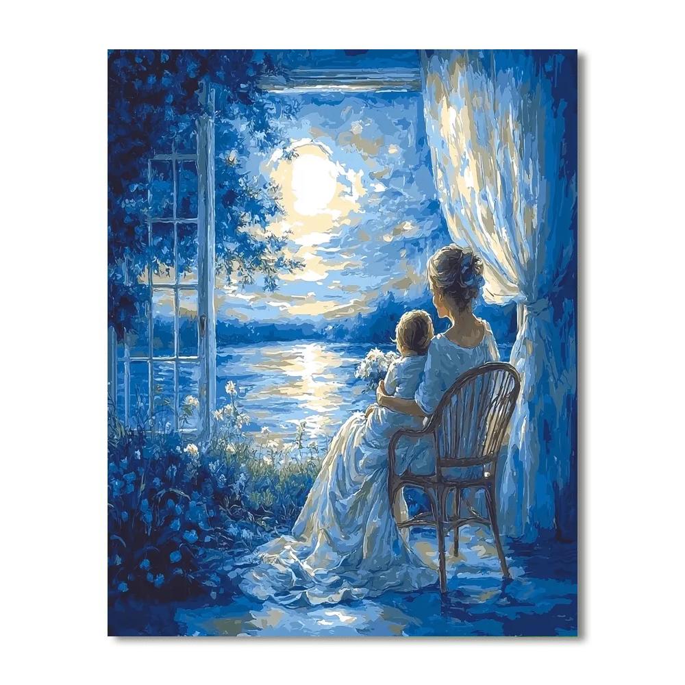 Moonlit Tenderness Painting By Numbers Kit
