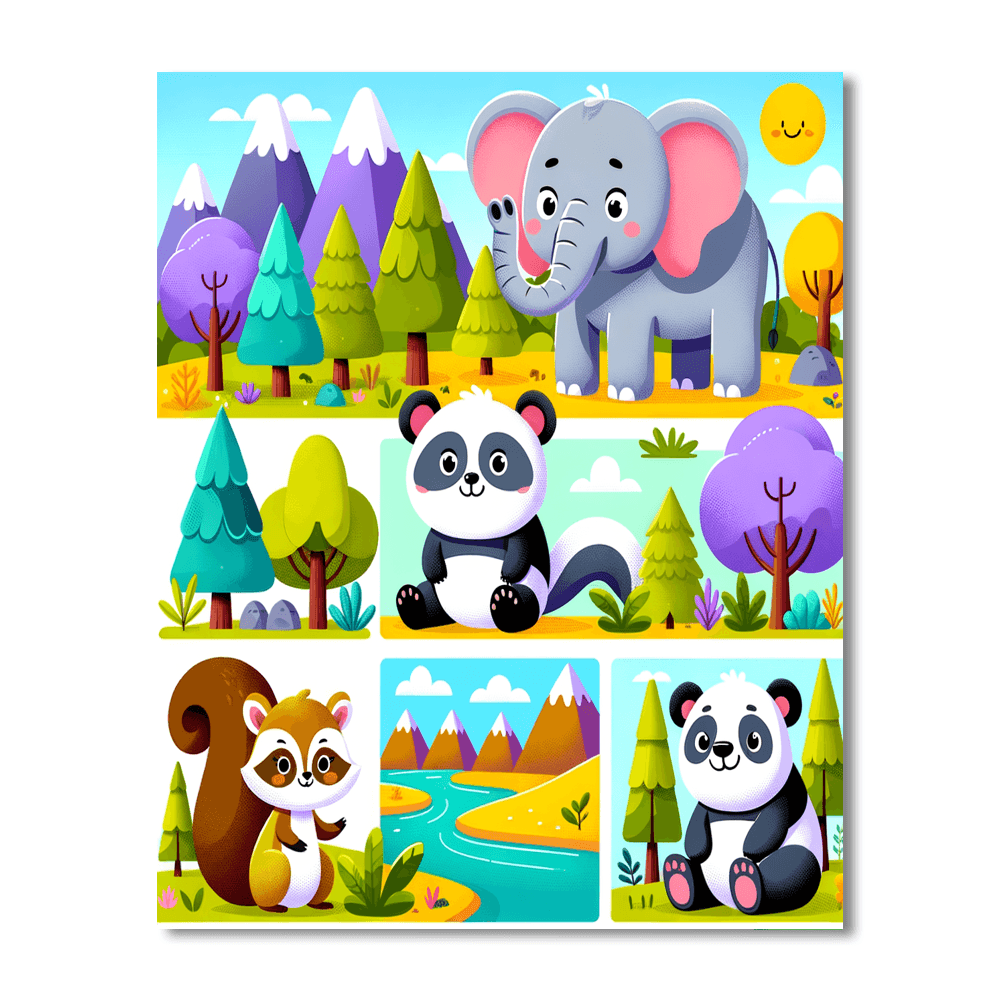 Animal Explorers Number Painting