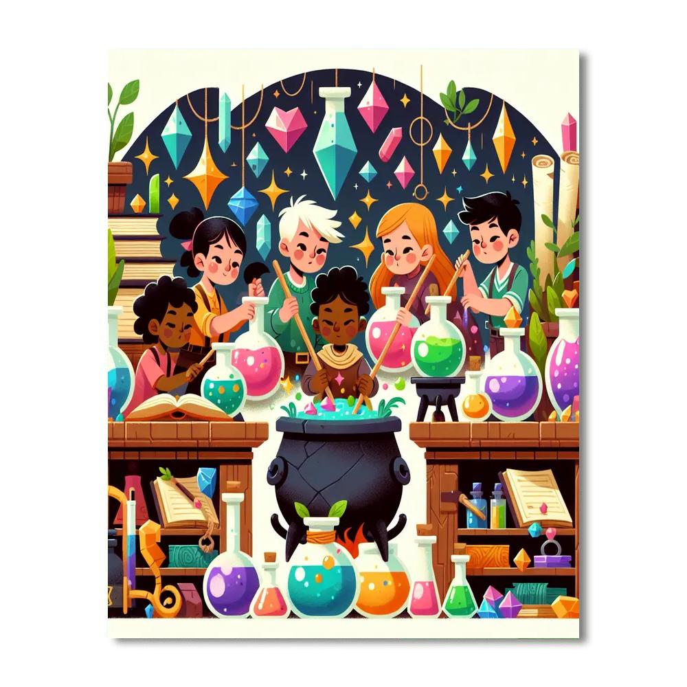 Magic Potion Makers Paint By Numbers