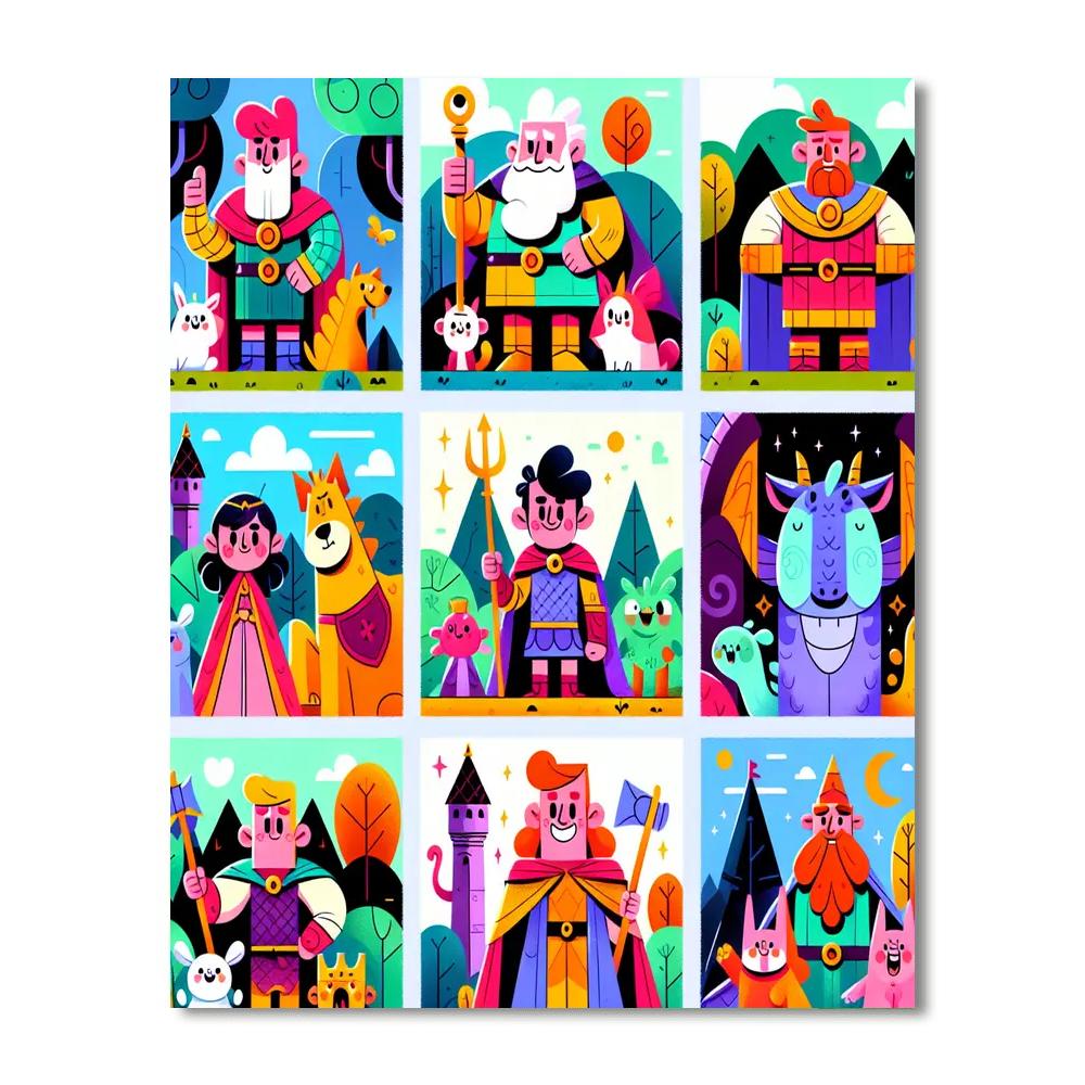 Storybook Heroes Paint By Numbers