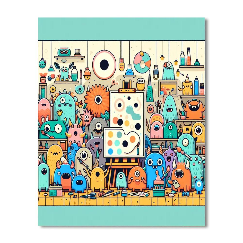 Creative Monster Workshop Numbered Painting Kits