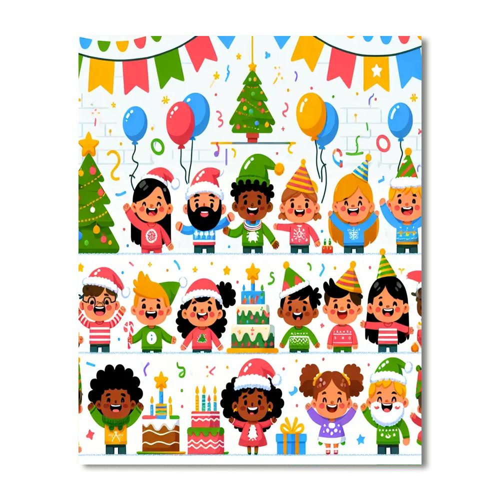 Happy Holiday Fun Number Painting