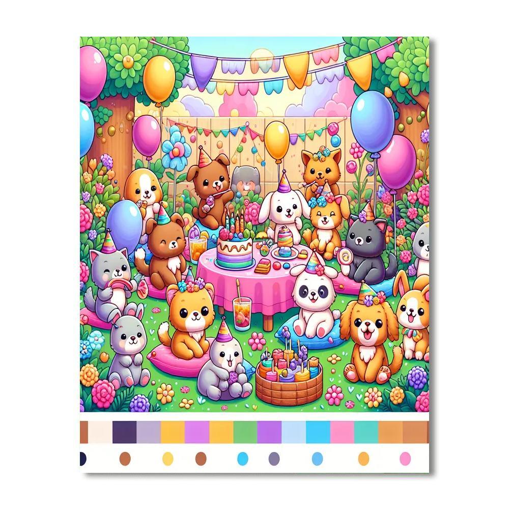 Cuddle Puddle Party Paint By Number