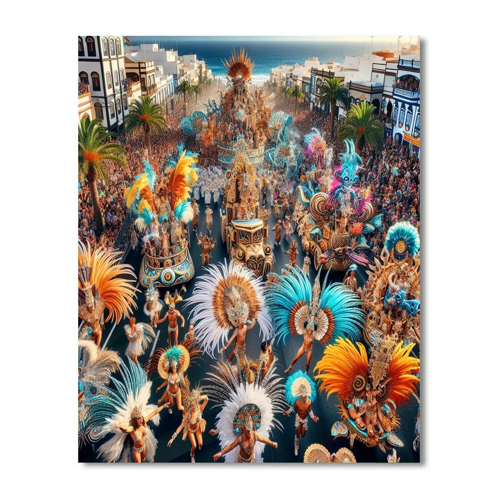 Tenerife Carnival - Canary Islands, Spain Paint By Numbers Art
