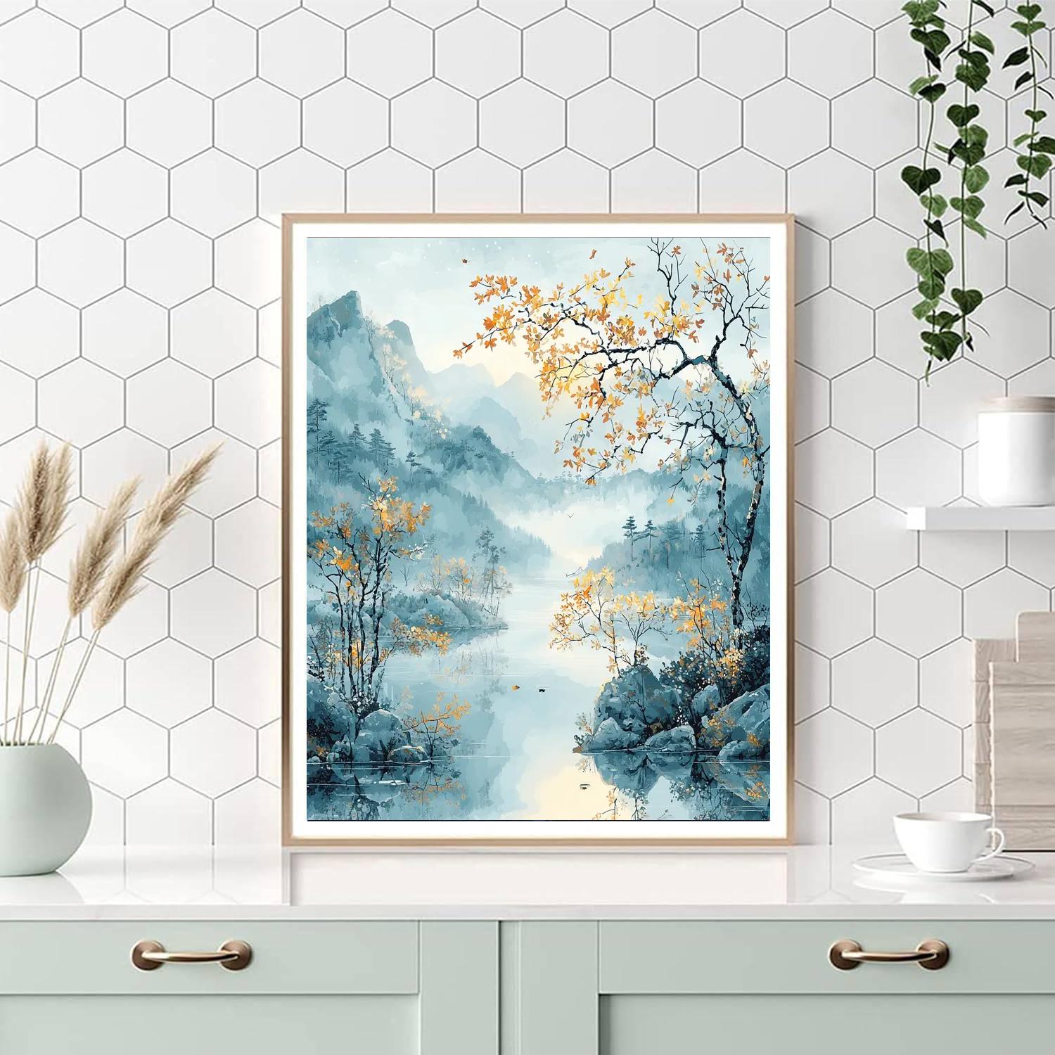 Zhao Mengfu Inspired Chasing The Dawn  Paint By Number