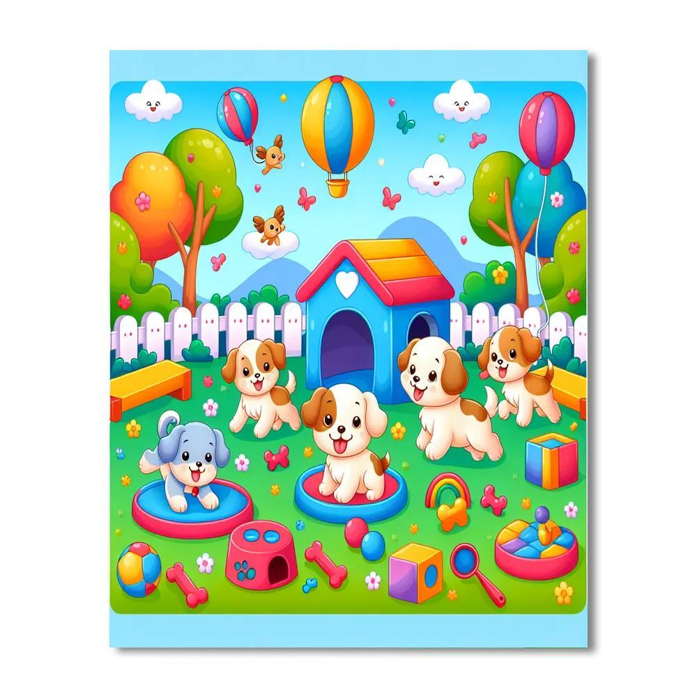 Puppy Palooza Numbered Painting Kits