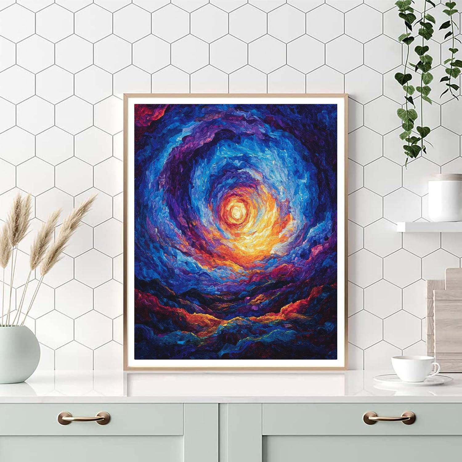 Caravaggio Inspired Cosmic Dance Of Light And Shadow  Painting By Numbers Kit