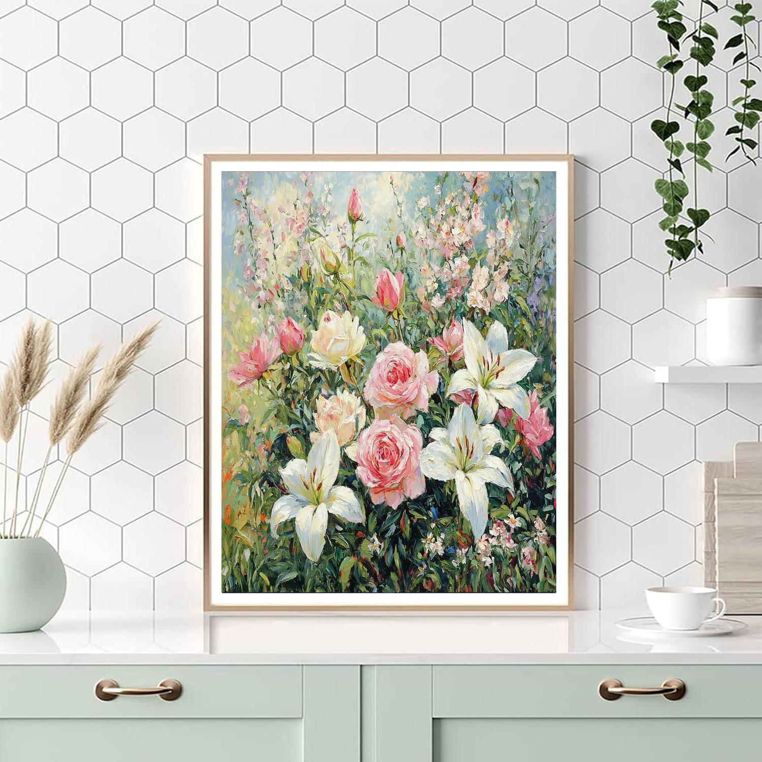 Pierre-Auguste Renoir Inspired Fragrant Garden  DIY Paint By Numbers