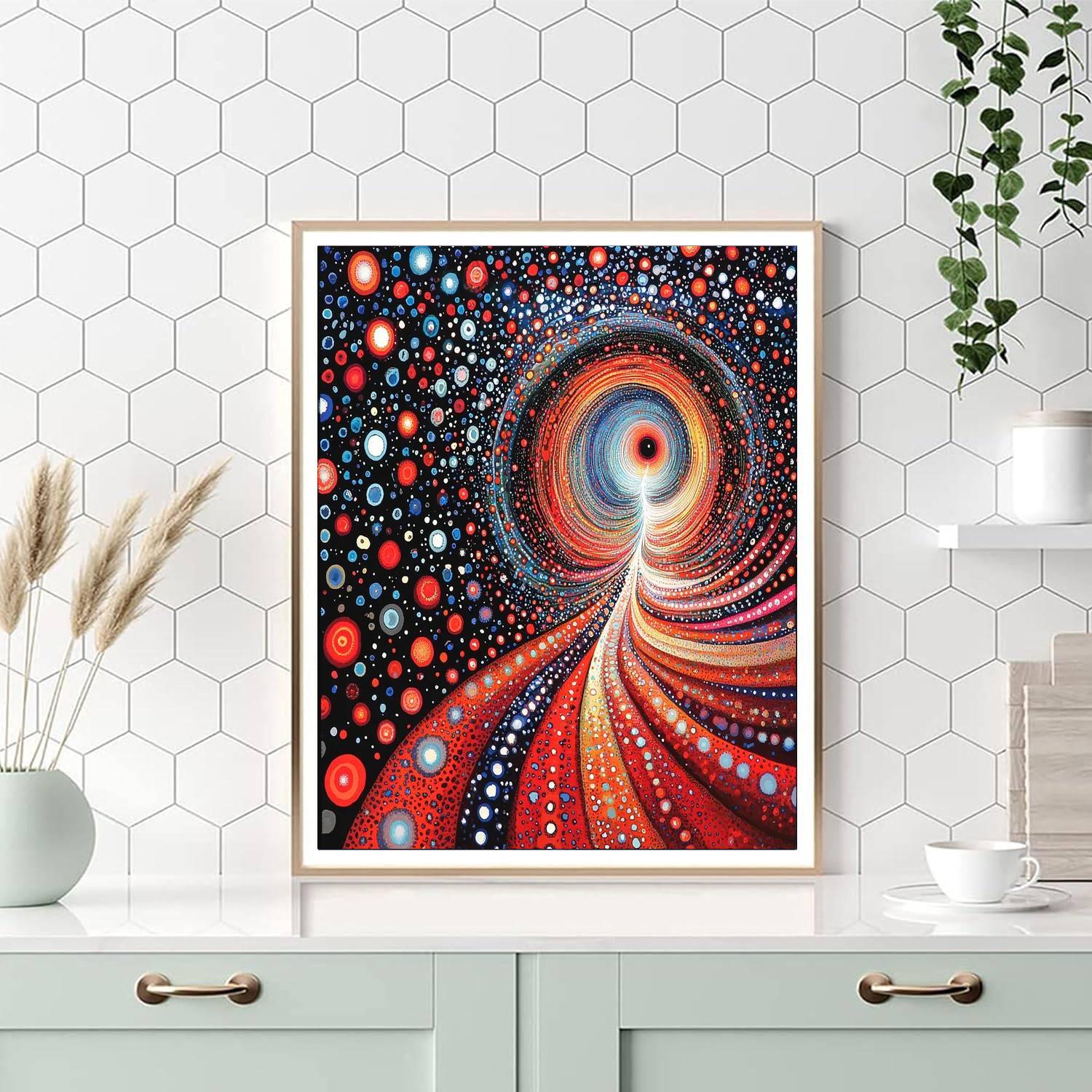 Yayoi Kusama Inspired Endless Vortex  Paint By Number