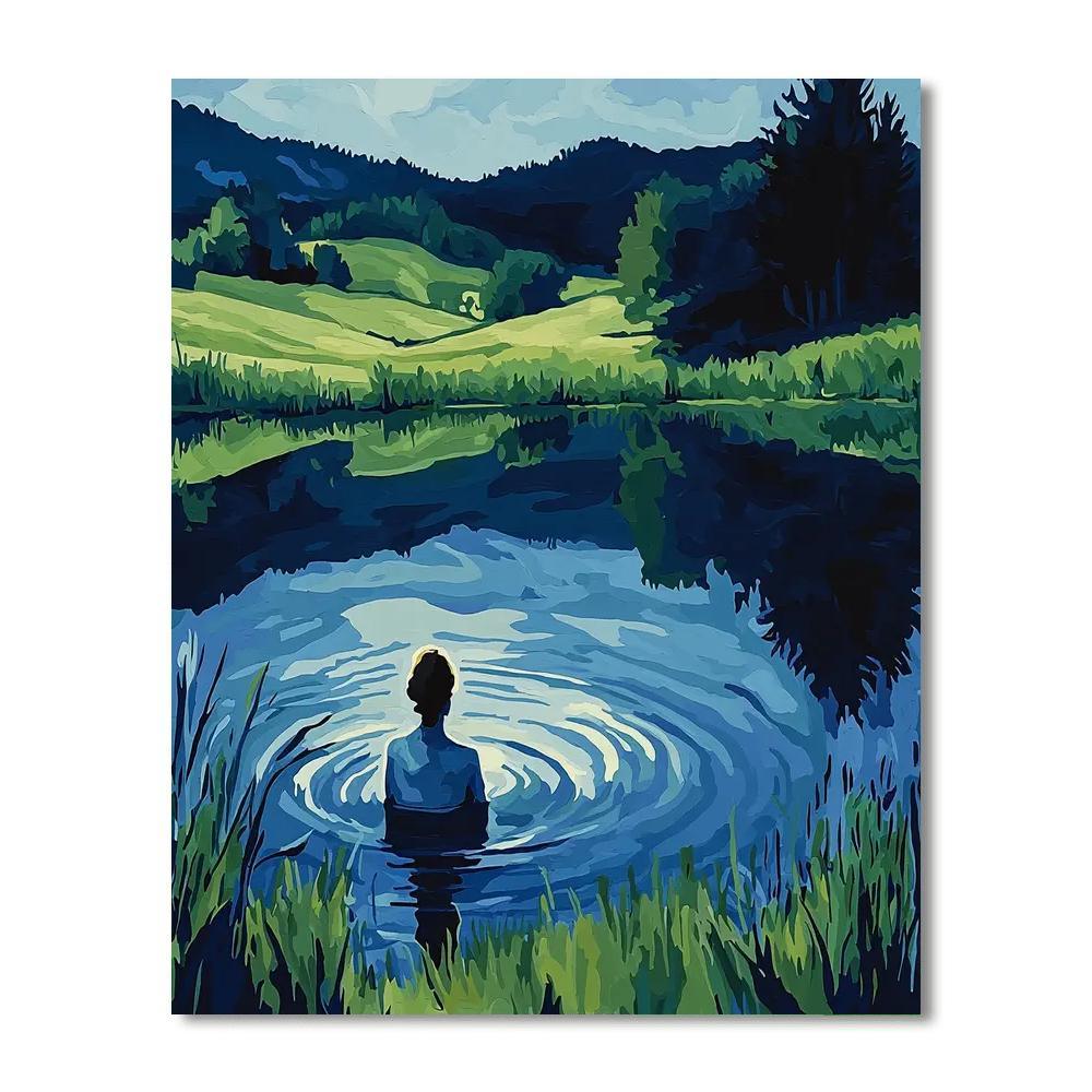 Edvard Munch Inspired Emotional Reflections  Painting By Numbers Kit