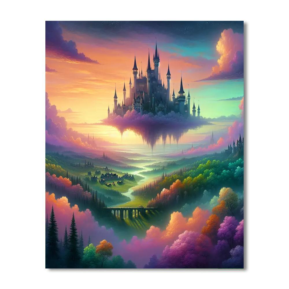 Fantasy Castle Illusion Paint By Color