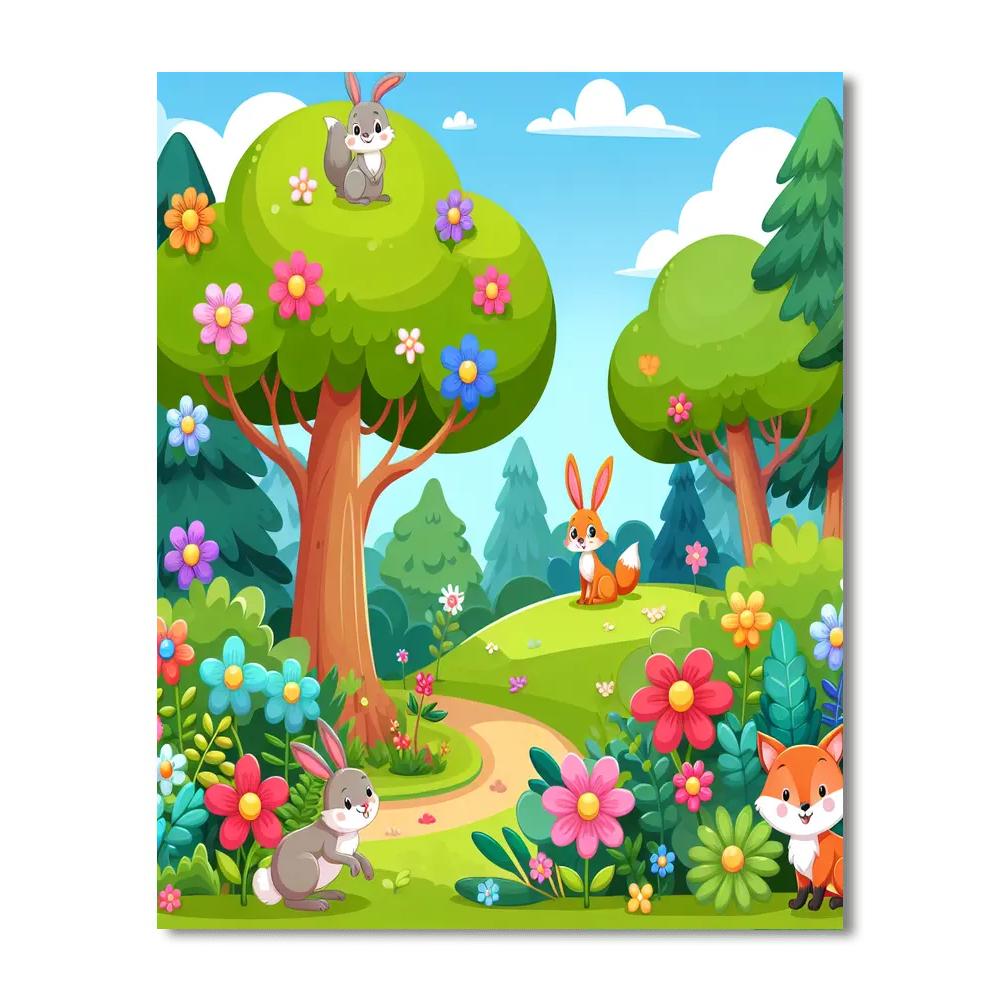 Exploring The Forest Of Dreams Number Painting