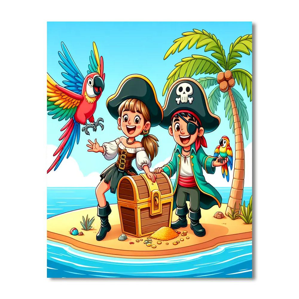 Epic Quest For Treasure Painting Number Kit