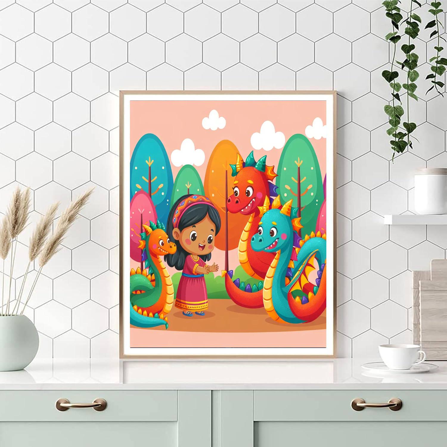 Dragon Whisperer Number Painting