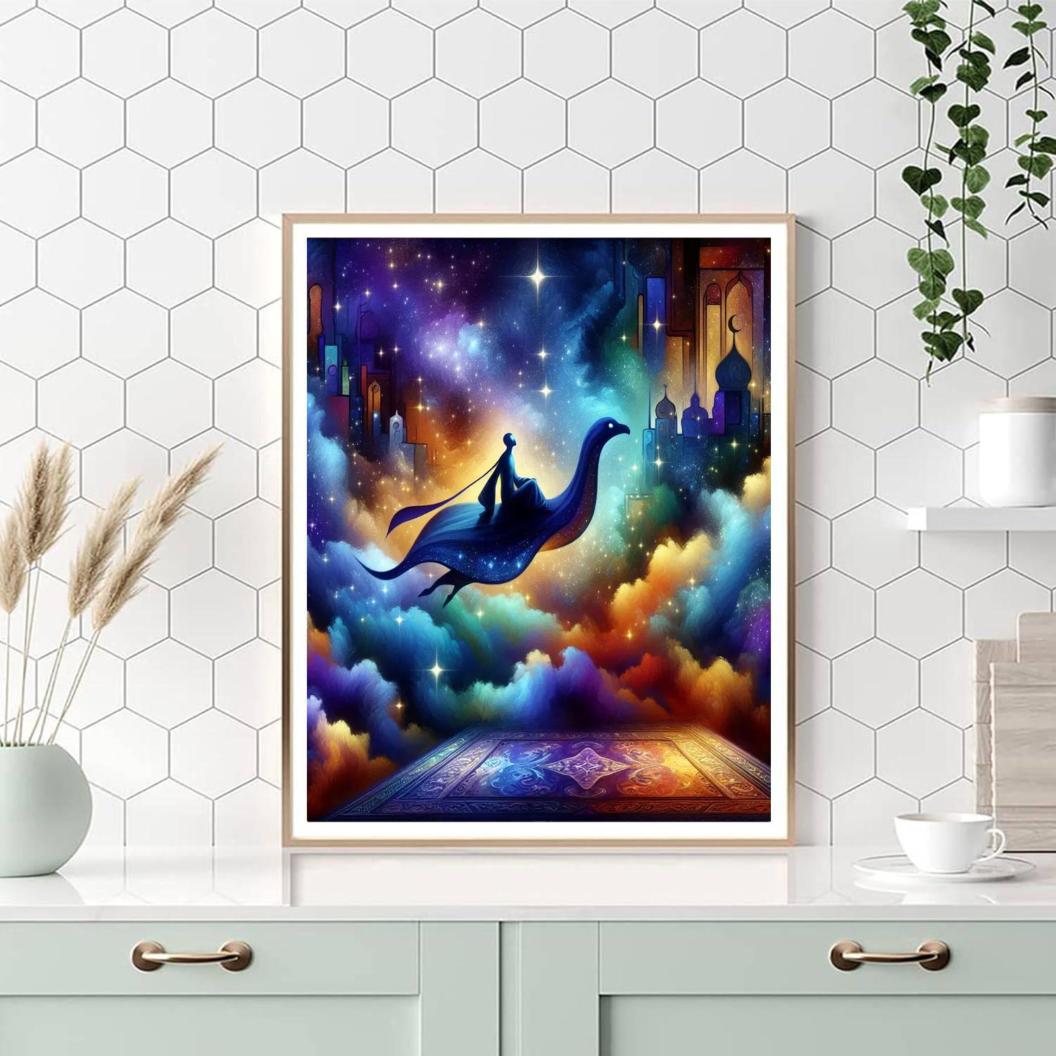 Aladdin's Enchanted Escape Number Painting