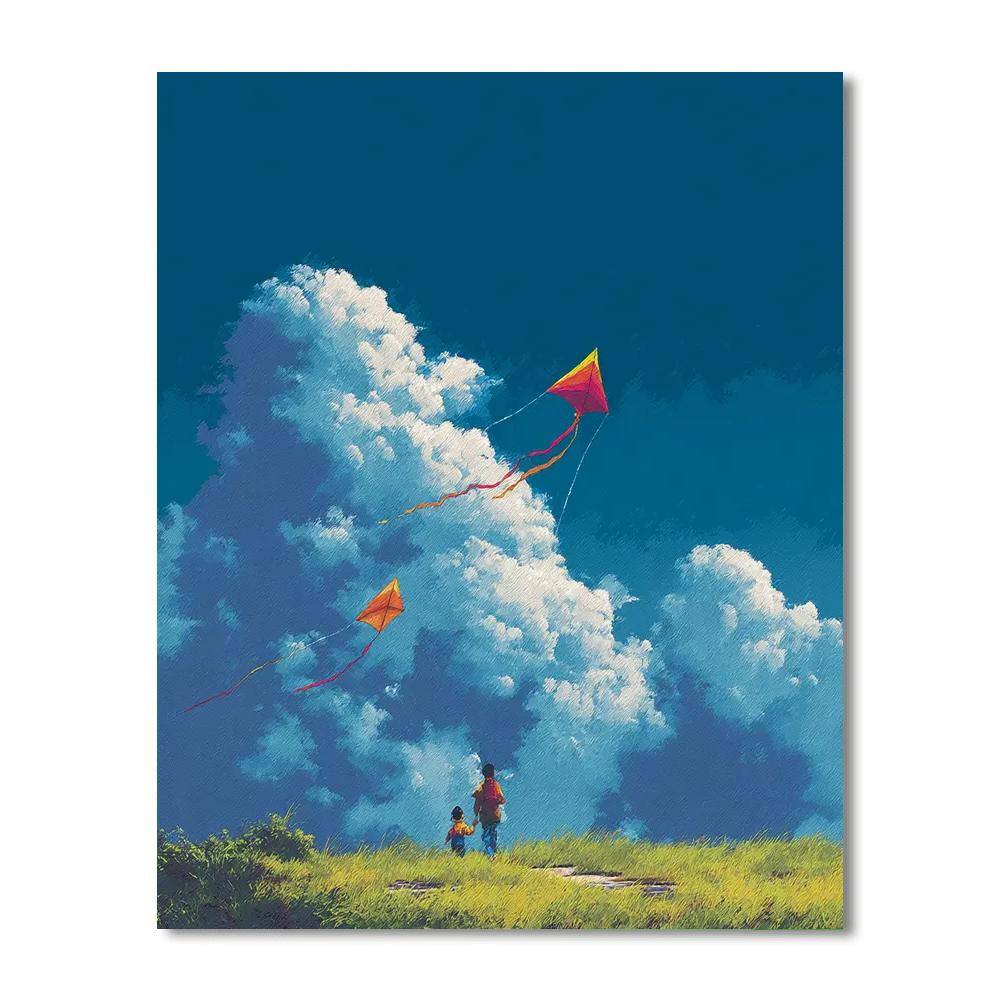 Kite Flying Bliss Paint By Numbers Kits
