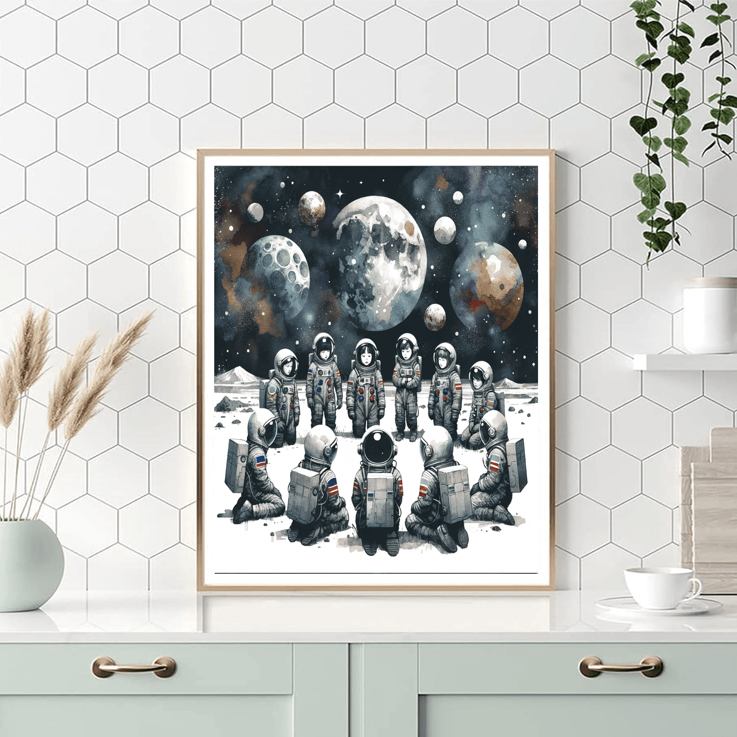 Astronauts' Space Camp Painting Number Kit