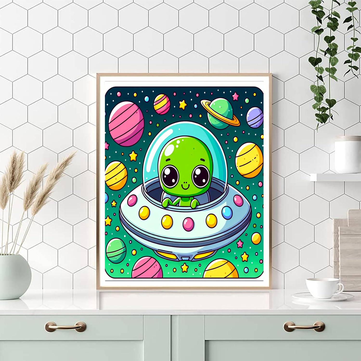 Galactic Adventure With Astro Pals Number Painting