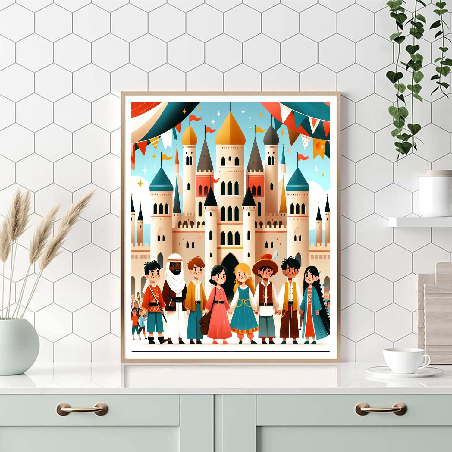 Majestic Castle Exploration Number Painting