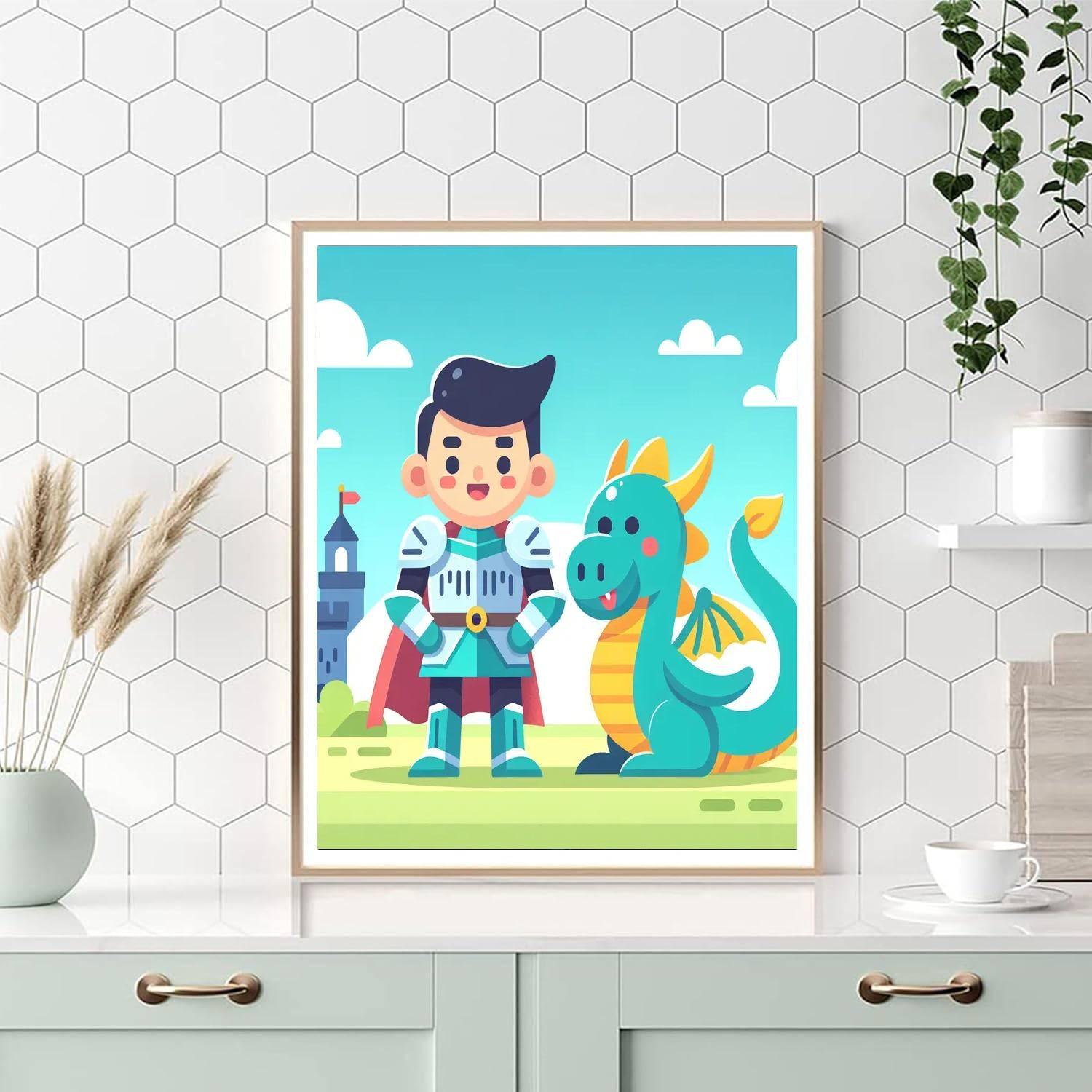 Mighty Knight Painting By Numbers Kit