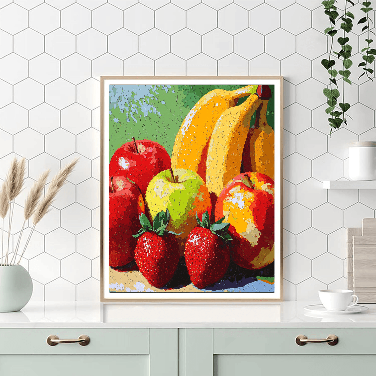 Warhol Inspired Pop Art Fruit Fiesta - DIY Painting By Numbers Kit