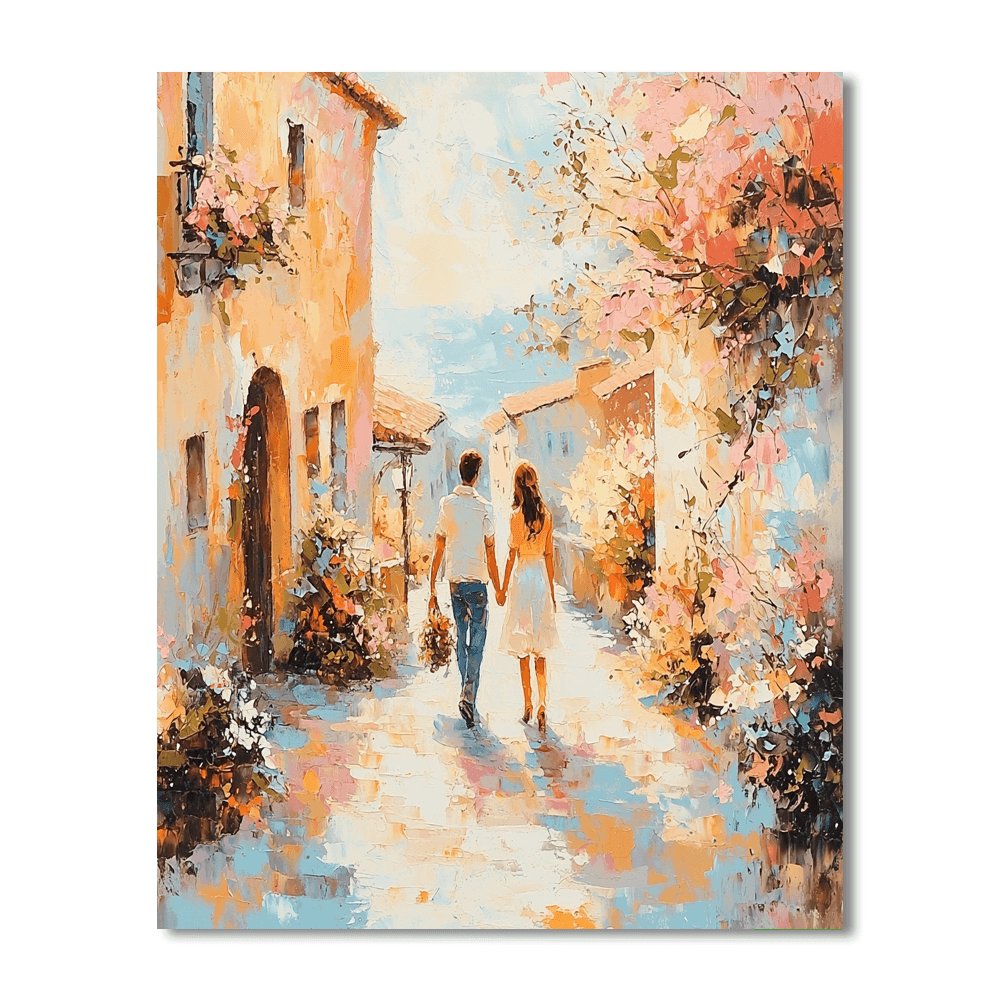 Turner Inspired Romantic Evening Stroll - DIY Painting By Numbers Kit