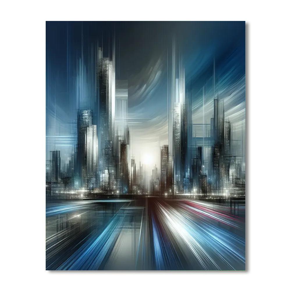 Industrial Urban Vista Paint By Number