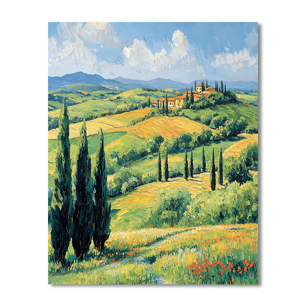 Claude Monet Inspired Timeless Tuscany  Paint By Numbers