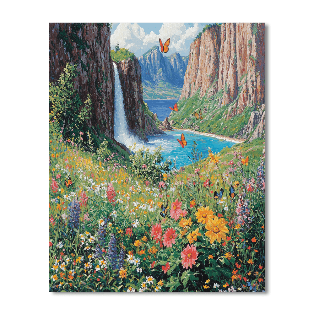 Butterfly Valley DIY Paint By Numbers