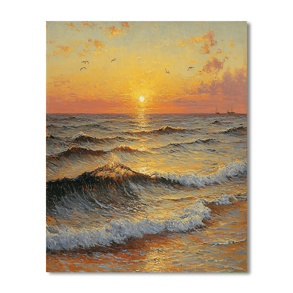 J.M.W. Turner Inspired Tranquil Seascapes  Paint By Numbers