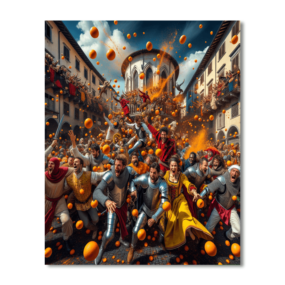 Carnevale Di Ivrea - Italy Painting By Numbers Kit