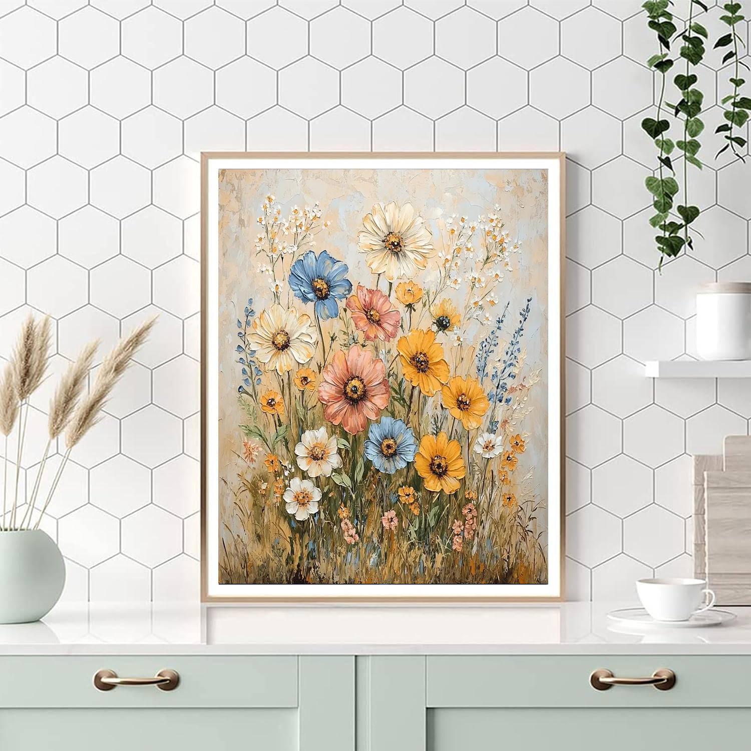 Leonardo Da Vinci Inspired A Dance Of Blossoms  Paint By Number