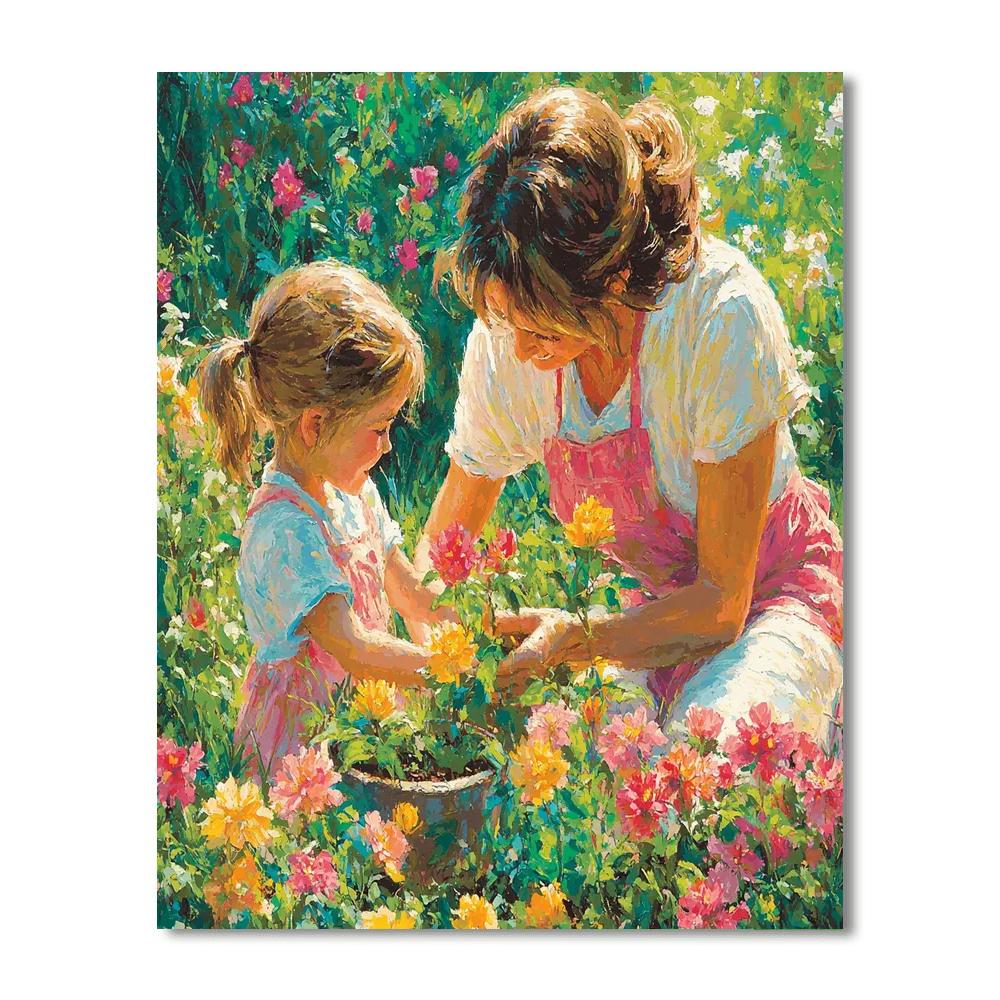 In Mother's Garden DIY Paint By Numbers