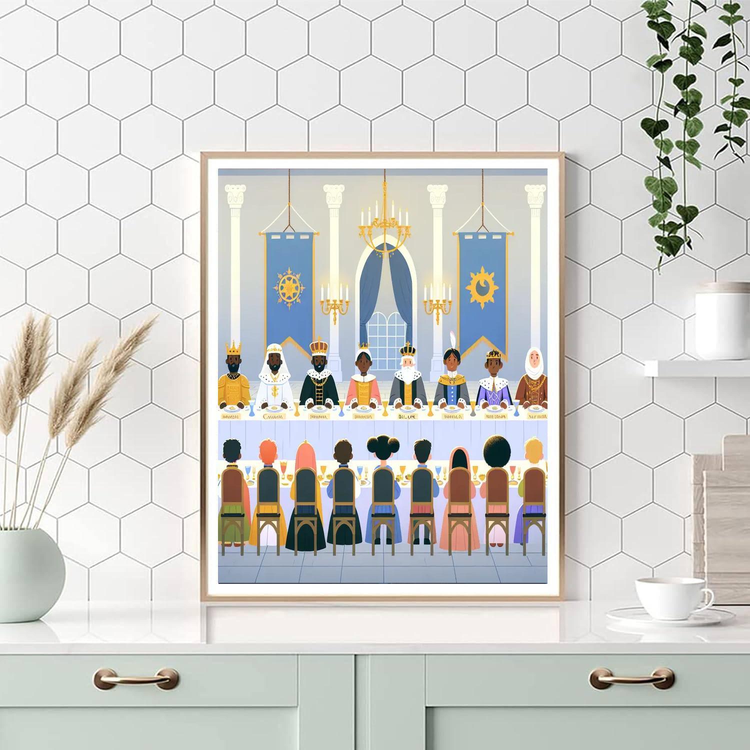 Royal Banquet Feast Paint By Numbers Art