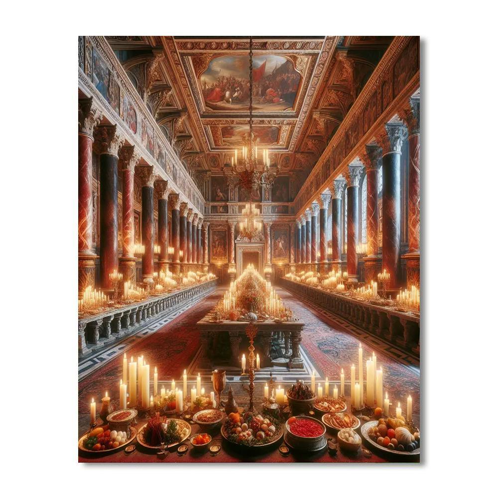 Medieval Castle Feast Numbered Painting Kits