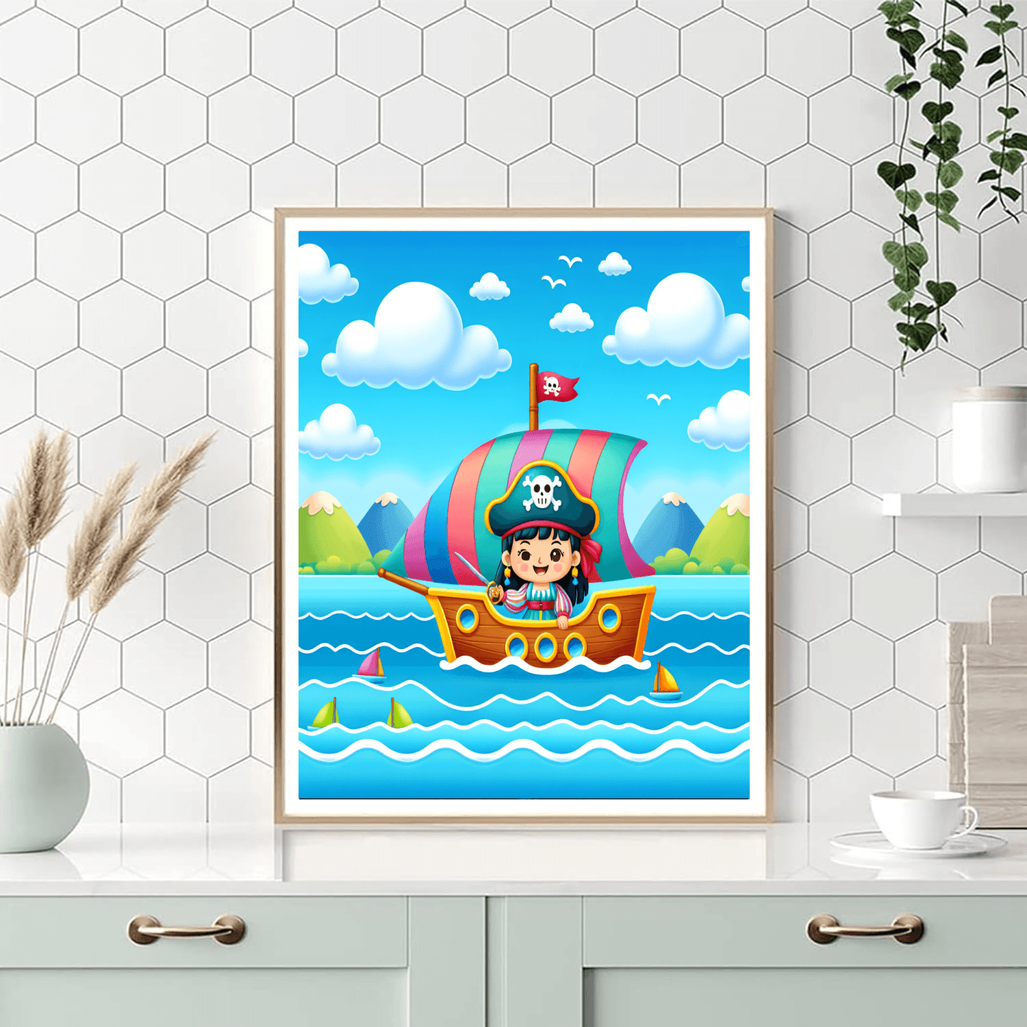 Sailing Pirate Adventure Paint By Numbers