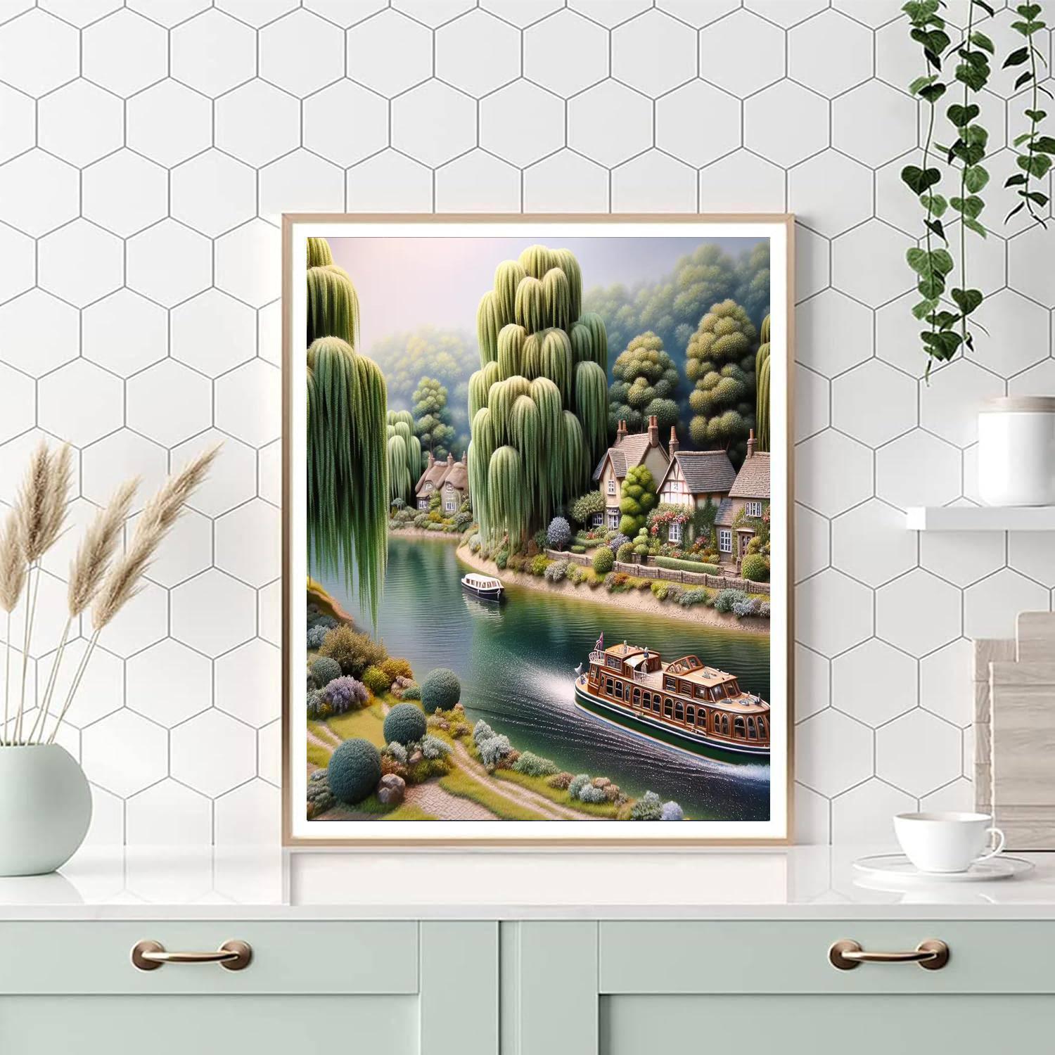 Charming Riverboat Cruise Paint By Numbers Kits