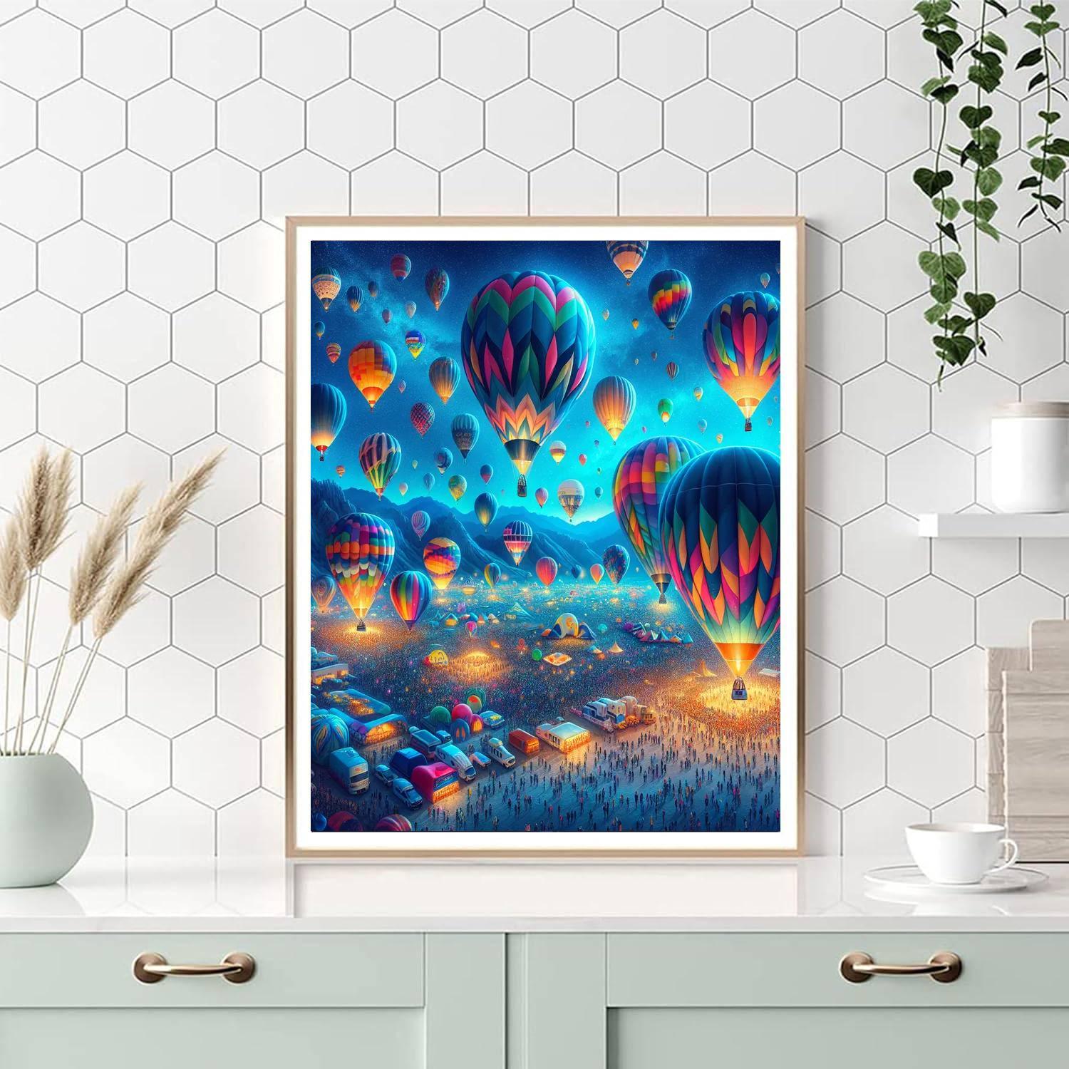 The Albuquerque International Balloon Fiesta - New Mexico, Usa Numbered Painting Kits