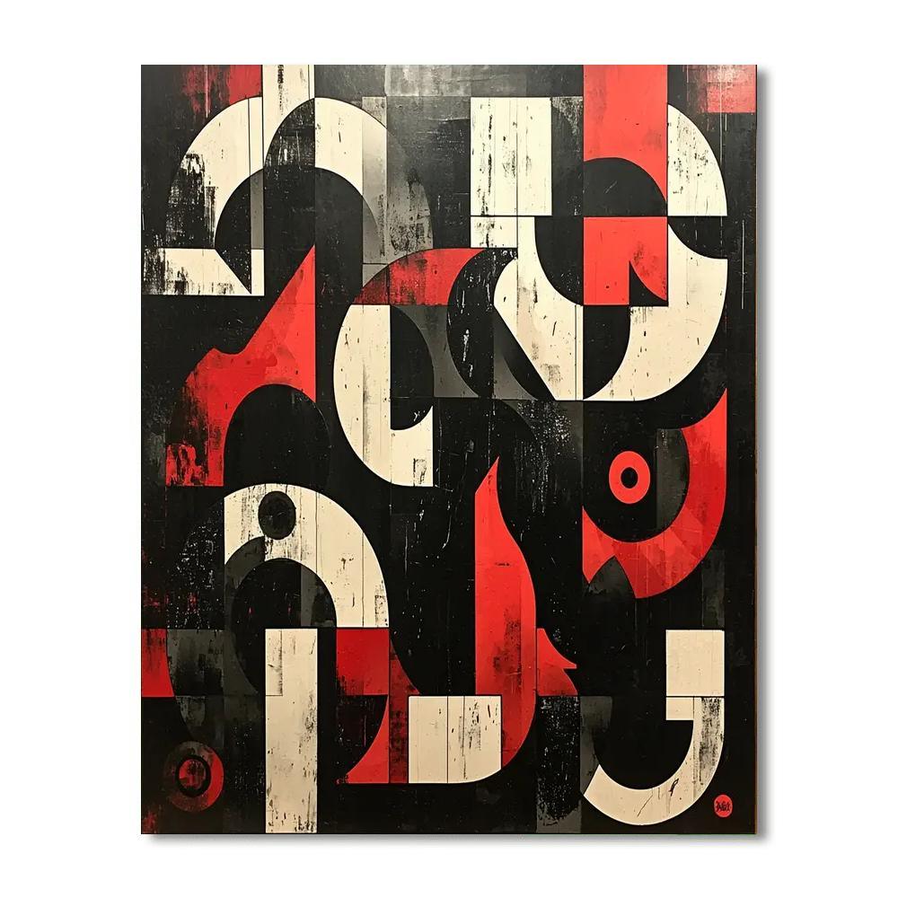 Banksy Inspired Cognitive Dissonance  Paint By Color