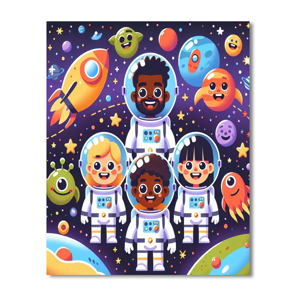 Fun Space Adventures Paint By Numbers