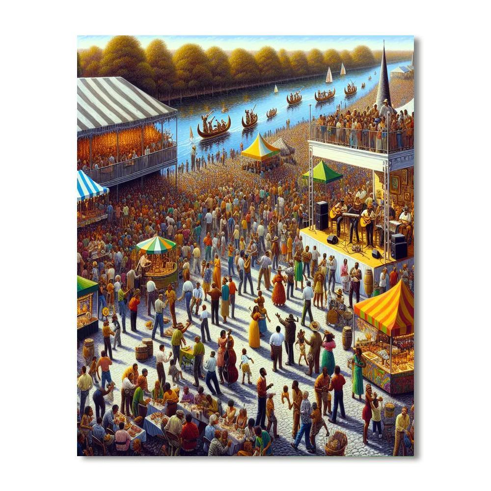 Bayou Boogaloo - United States Paint By Color