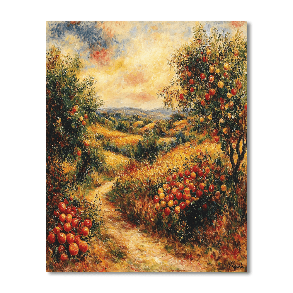 Pierre-Auguste Renoir Inspired Joyful Harvest  DIY Paint By Numbers