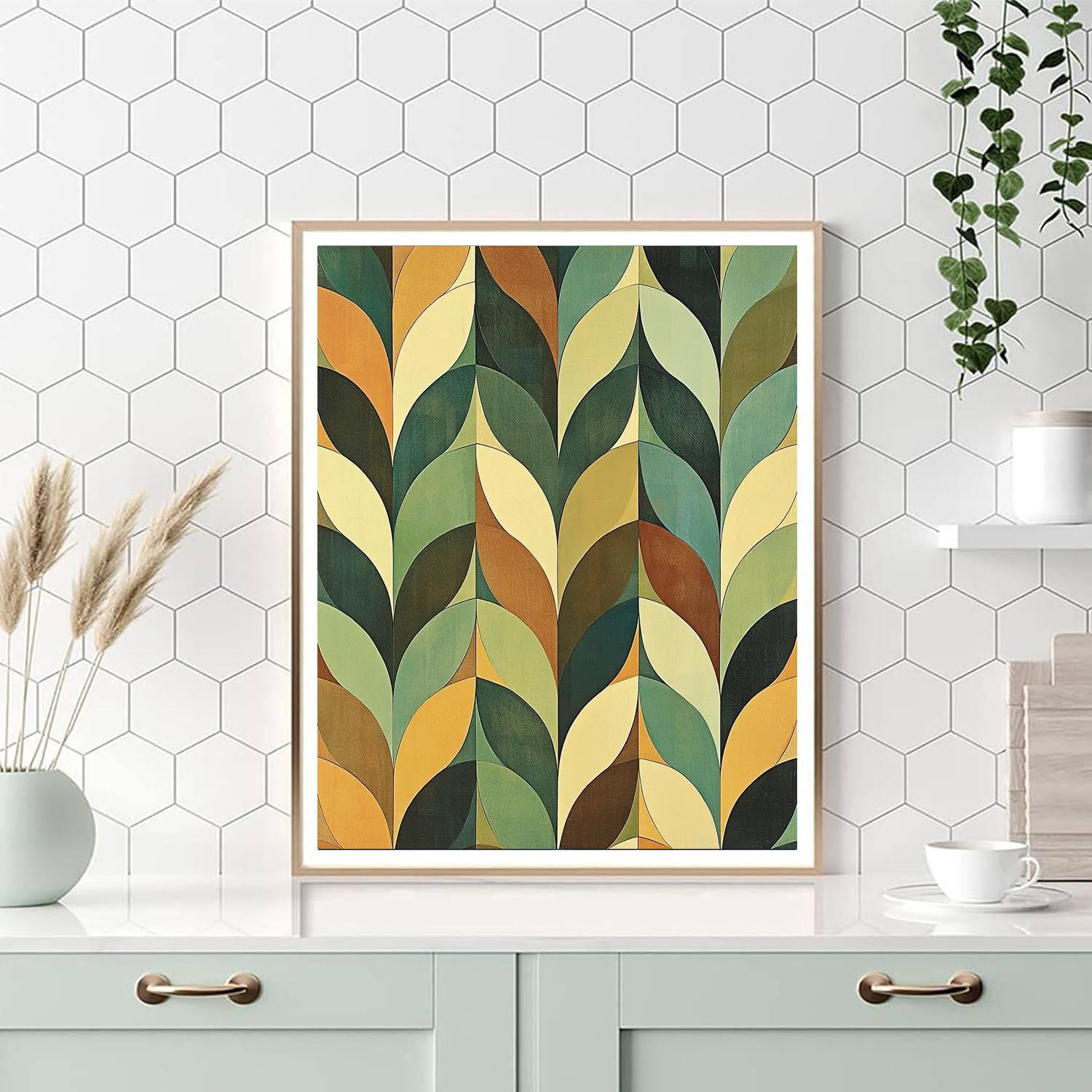 Leonardo Da Vinci Inspired Nature's Geometry  Paint By Numbers Kits