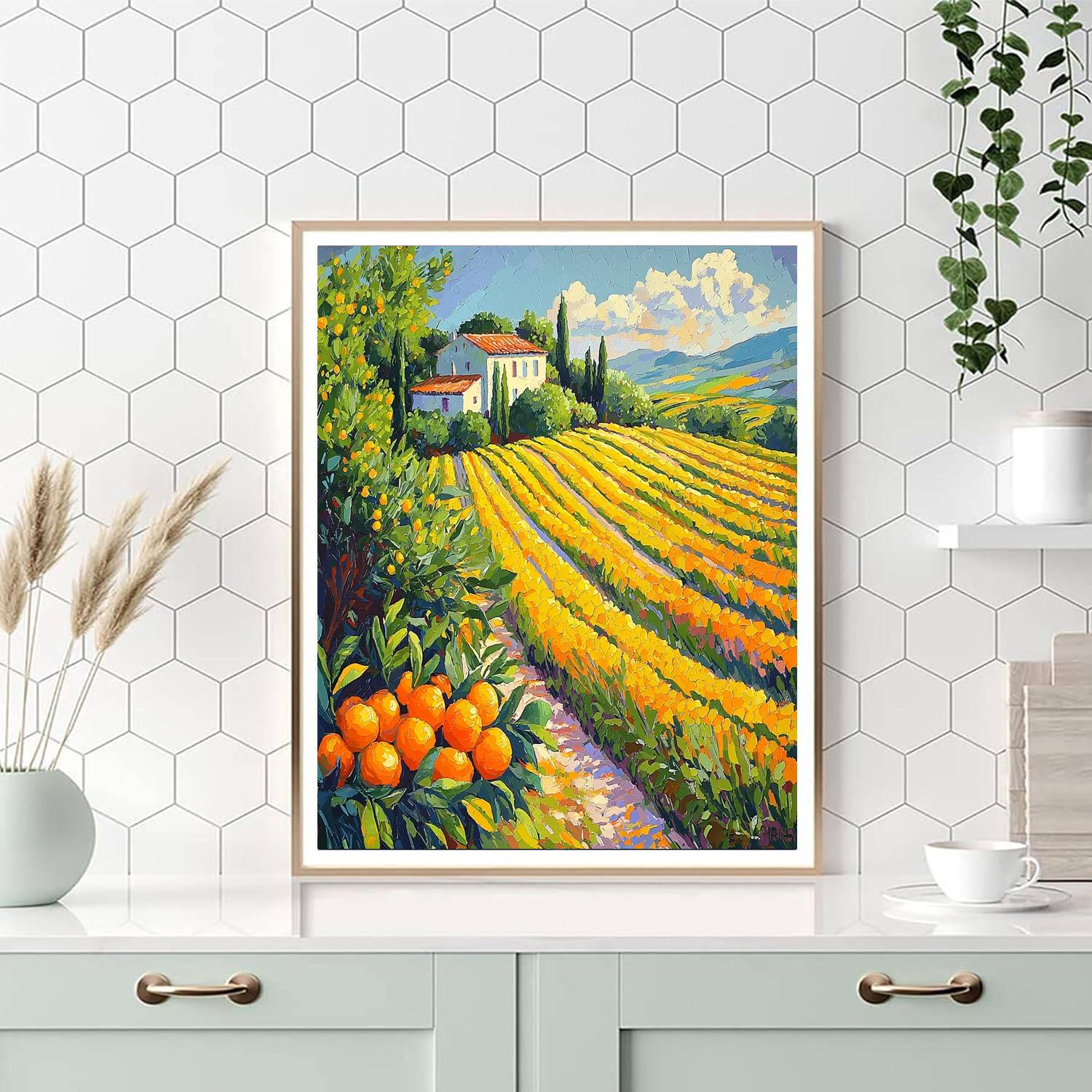 Paul Cézanne Inspired Citrus Symphony Delight  Painting By Numbers Kit